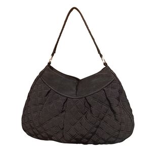 Vera Bradley Black Hobo Bag with Slouchy Shape and Textured Fabric